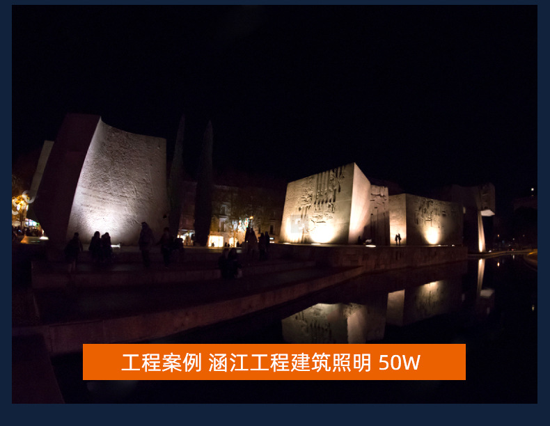 LED投光灯泛光灯厂房高亮户外广告灯室外露天防水广场球场灯路灯详情9