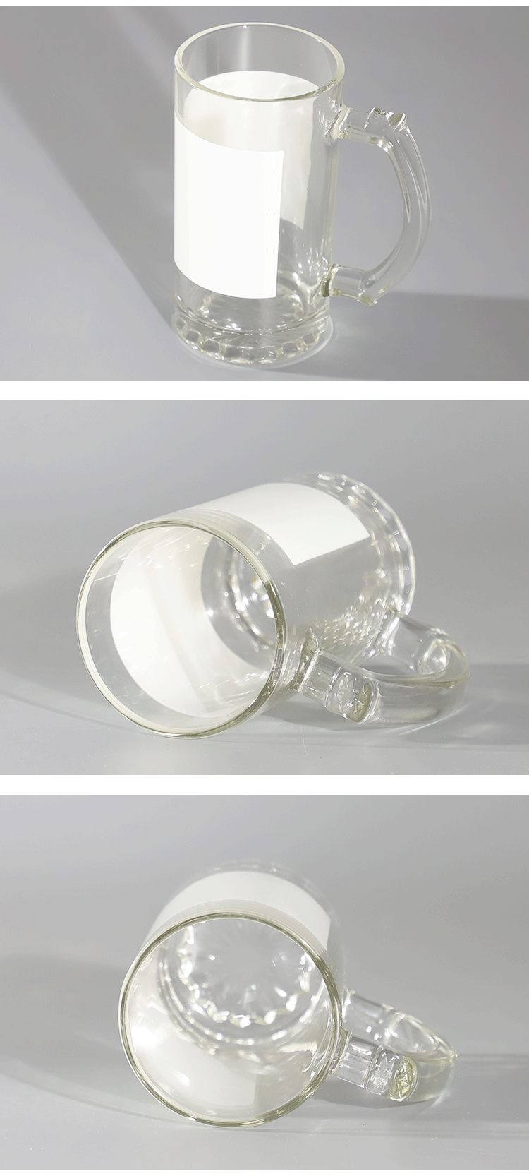 New 16oz glass draft beer mug patch patch beer mug creative sublimation beer mug can be printed with logo pic 12