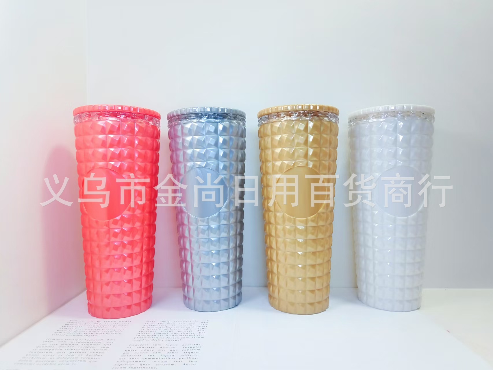 New best-selling large-capacity fashionable straw cups for foreign trade, simple commuting drinking cups, and large-capacity household straw cups pic 2
