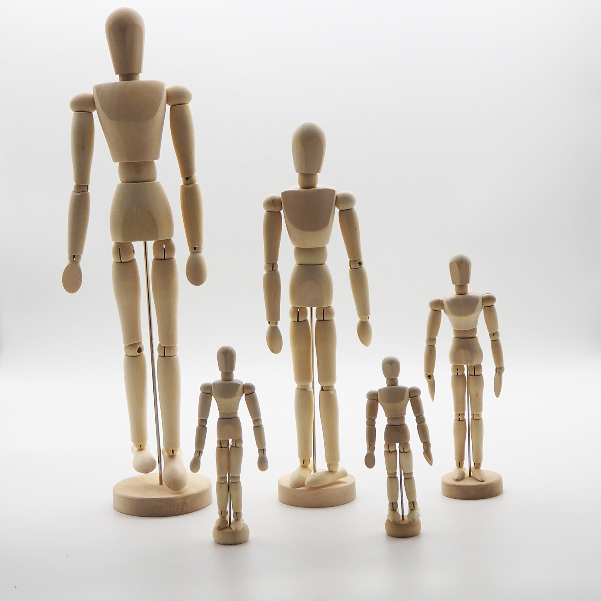 Wholesale of 12-inch wooden puppet sketch art models with wooden joints, wooden figures, and wooden hands pic 1