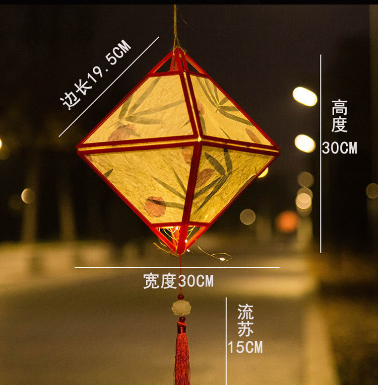 新年灯笼diy材料包元宵节手工diy花灯古风宫灯汉服手提灯笼装饰详情13