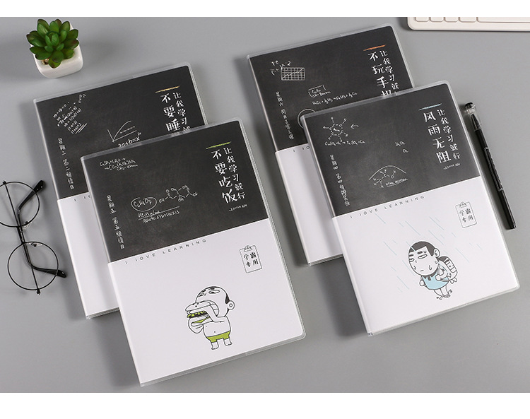 16k rubber-covered notebooks, PVC covered notebooks, creative and simple notepads, student diaries, exercise books wholesale pic 13