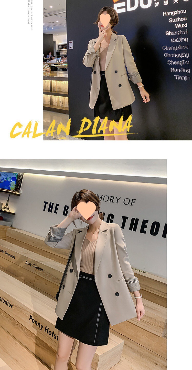 2022年秋小西装外套女韩版英伦风网红显瘦西服套装女士气详情12