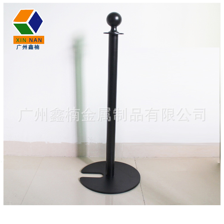 Specializing in supplying custom U-shaped base, notched, stackable all-black concierge columns and concierge railings for shopping malls and museums pic 5
