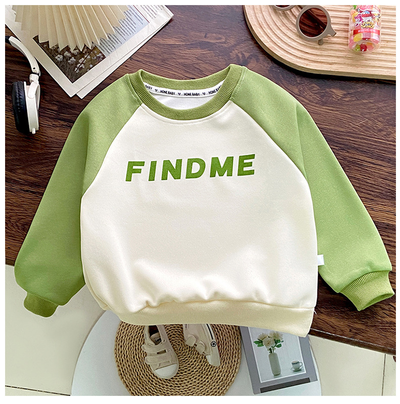 童装批发儿童卫衣加绒冬款圆领打底衫男 女童单上衣中大童长袖T恤详情12