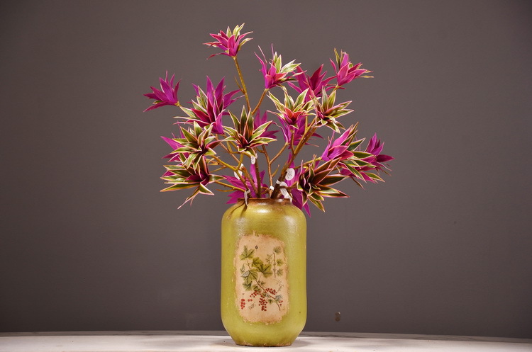 Dongli Factory direct sales, wholesale of artificial flowers, purple mist grass, purple dew grass, home decoration, artificial living room model rooms, artificial flower ornaments, one-piece consignment pic 28