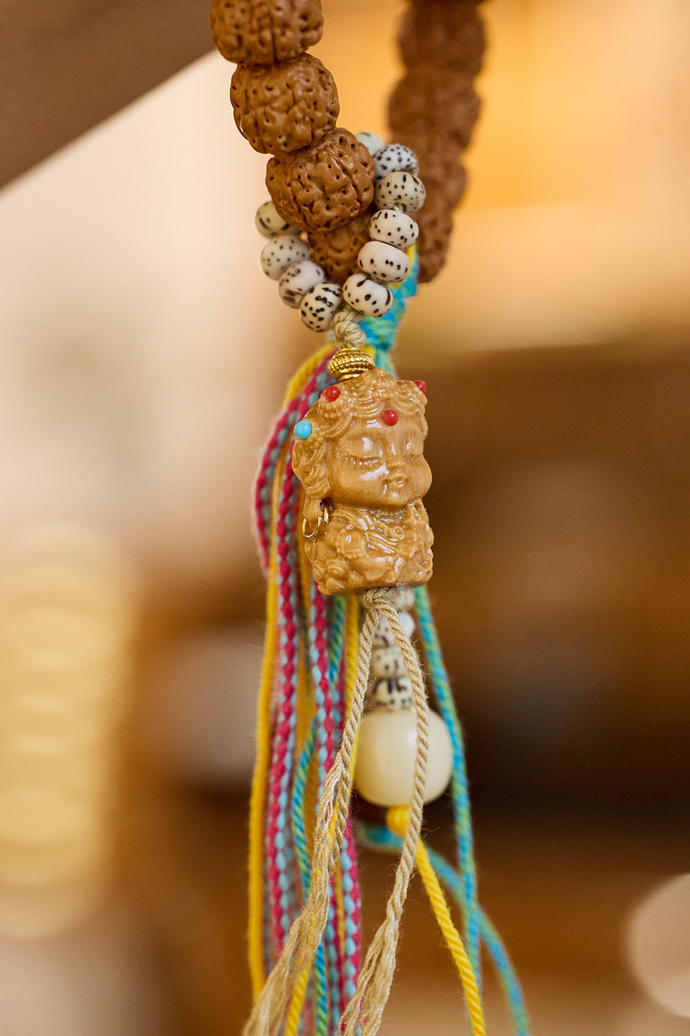 National trend cultural and creative, natural diamond Bodhi seed bracelet, Du Mu retro tassel hand-held pendant, collectible and wholesale pic 13