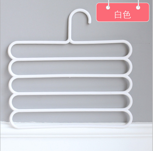 现代简约塑料日用百货绿色咖啡色白色蓝色粉红色衣架一手货源详情13