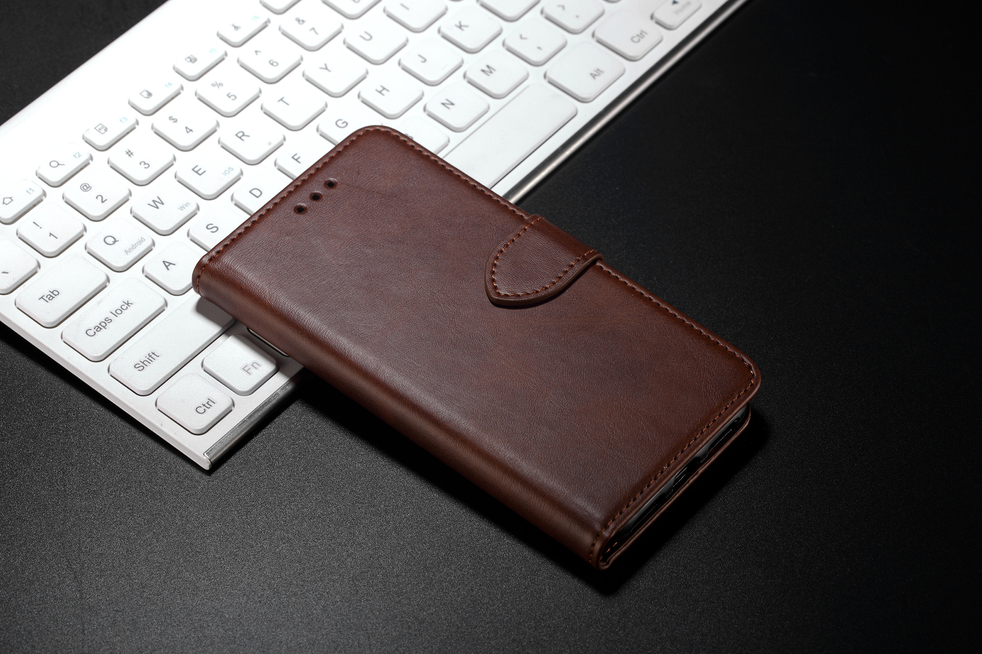 Suitable for iPhone15 wallet case, 8Plus phone case, calfskin genuine leather protective case, and SIM card for iPhone7 pic 41