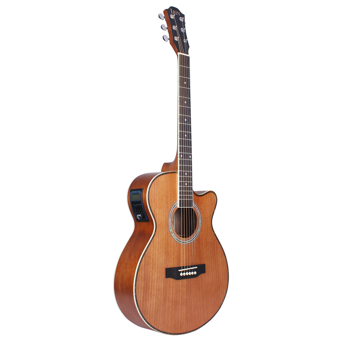 Wholesale IRIN 40-inch electric box acoustic guitars, full Sabri electric box corner guitars, EQ guitars, electric acoustic guitars pic 4