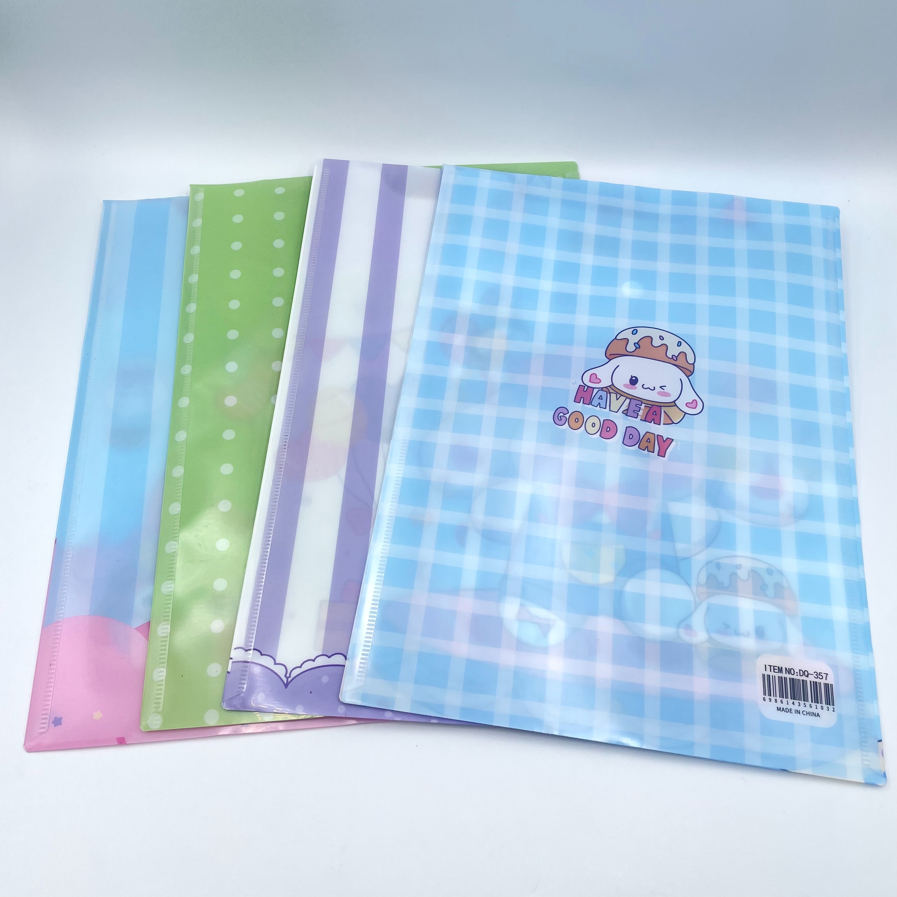 Cartoon printed vertical button bags, office document bags, A4 storage bags, factory direct sales, student test paper classification bags, file bags, plastic document bags pic 11