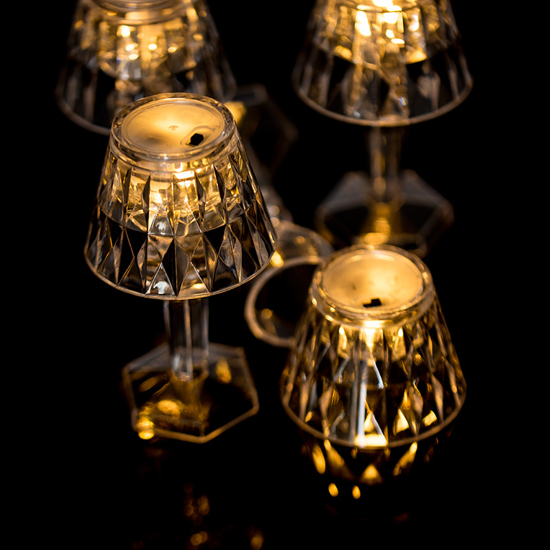 LED electronic night light, diamond crystal table lamp, bedside pic 9