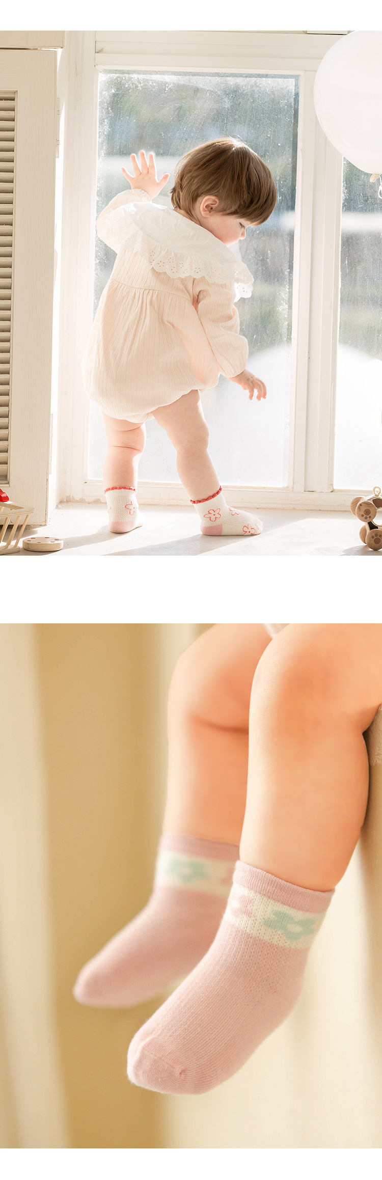 袜子地摊一件代发宝宝袜子批发夏季薄款海德花园条纹网眼袜女童精梳棉无骨新生儿袜一件代发详情17