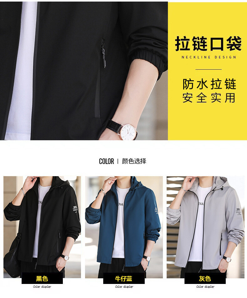 Chaqueta con capucha hombre otoño invierno 2022 casual juventud con capucha carga hombre ropa de trabajo cuello de pie hombre abrigos pic 6