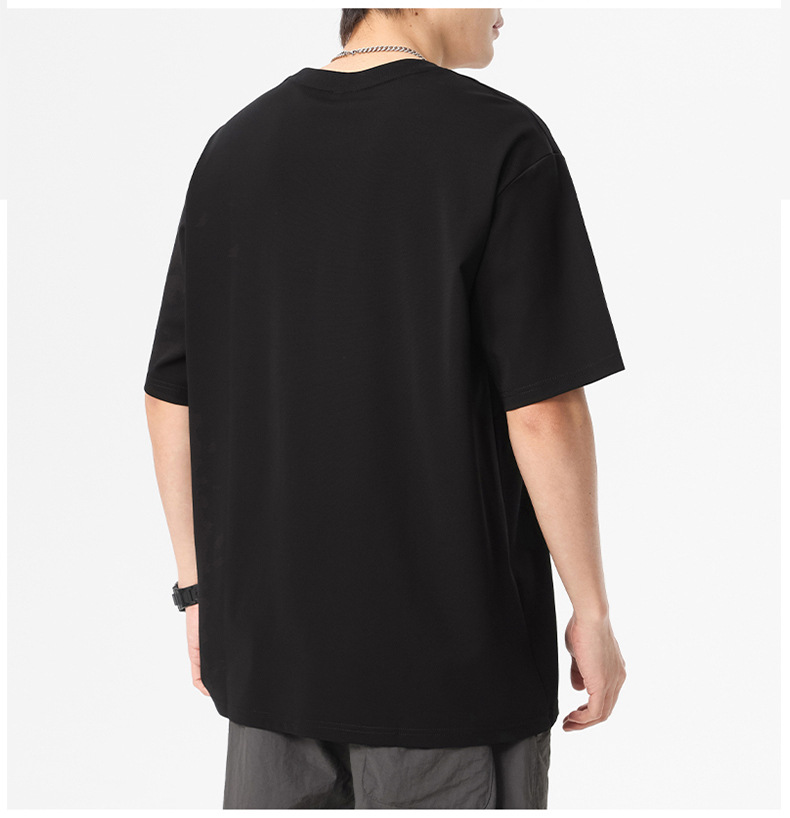 短袖T恤男夏季新款冰感宽松舒适半袖打底衫日系简约条纹休闲体恤详情18