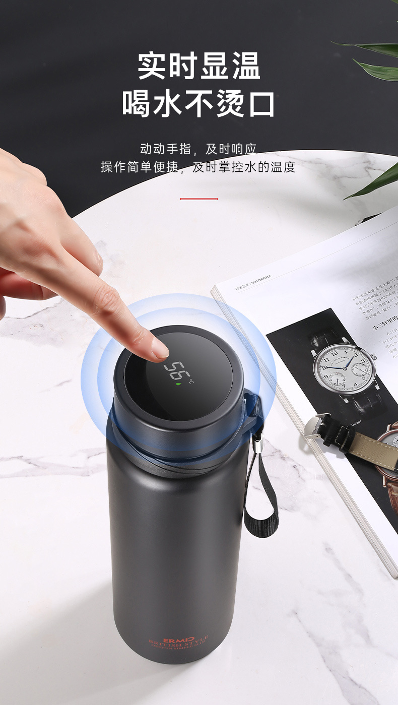 304不锈钢大容量保温杯男女便携户外商务杯礼品水杯子刻字印logo详情6