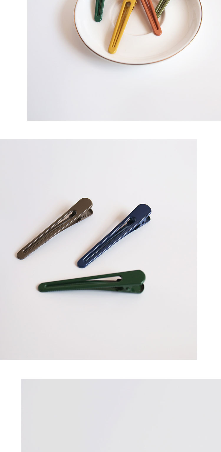 Korean Internet celebrity simple hair clip edge clip, girl clip headwear, ins bangs clip, broken hair clip, back of the head duckbill clip pic 3