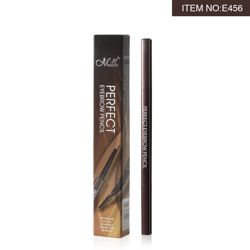 menow square small movable pole double-ended eyebrow pencil is waterproof, sweat-proof, naturally extremely fine and does not smudge. New cross-border makeup products pic 4