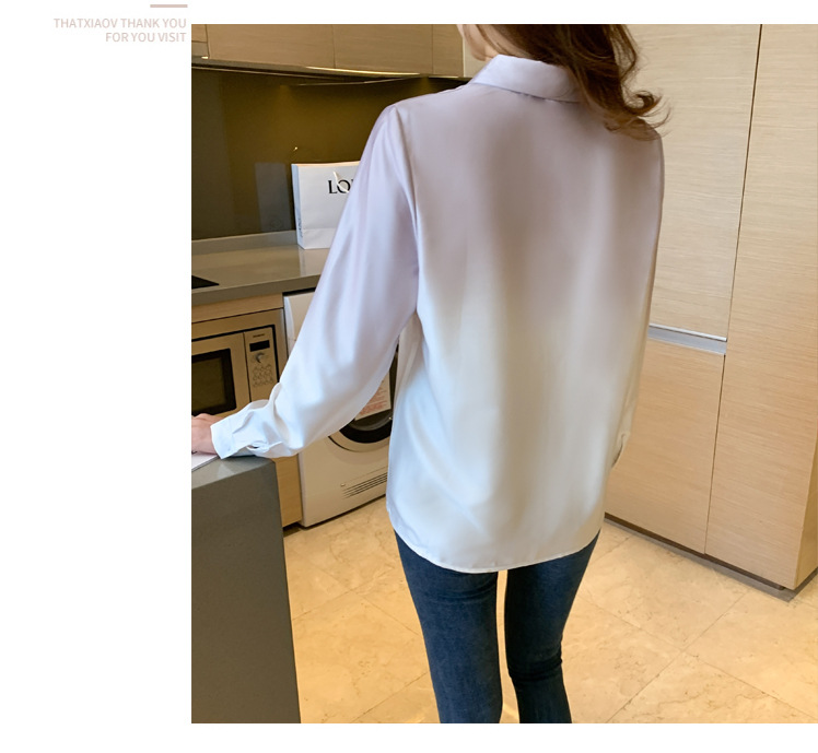 2024秋新款设计感渐变衬衣个性长袖气质百搭宽松显瘦时尚女式衬衫详情10