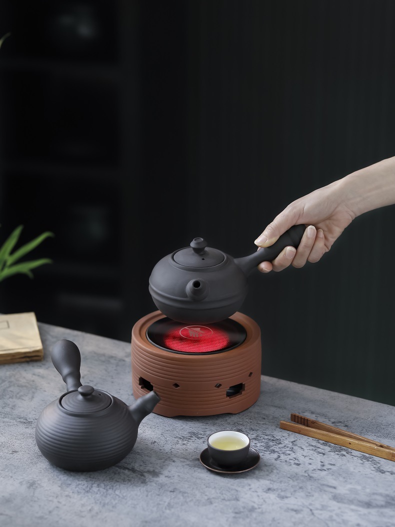 Tea pot for roasting tea by the fire, large-capacity indoor charcoal roasting pot, electric ceramic stove, ceramic tea pot for boiling tea, outdoor tea pot for boiling tea pic 22
