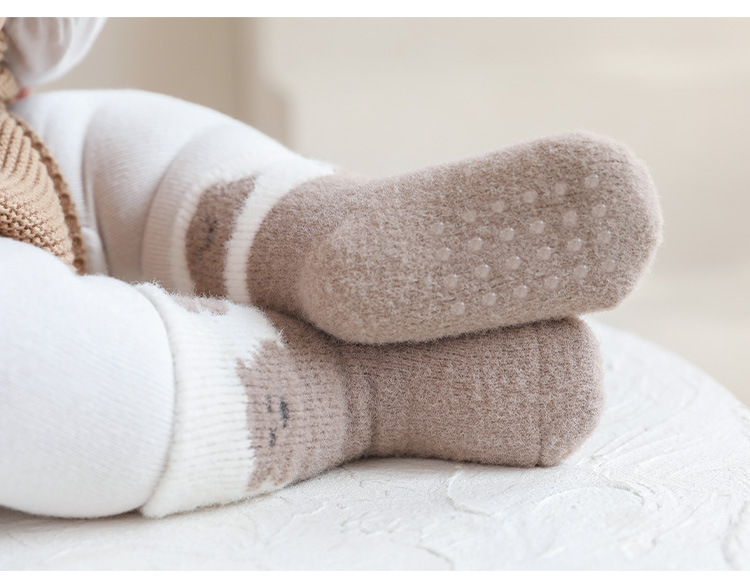 2023冬季新品新生儿宝宝袜子加厚加绒保暖婴儿袜子可爱卡通中筒袜详情23