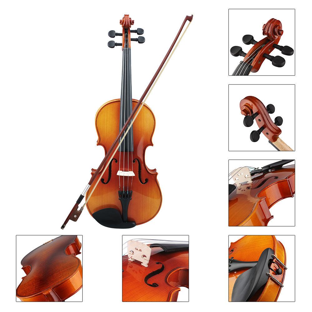 批发阿斯顿维拉虎纹中提琴自然色云杉实木中提琴学生练习演奏提琴详情5