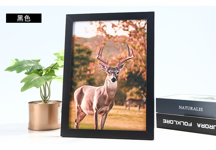 Factory wholesale of simple wooden display table photo frames, business license, calligraphy works, posters, diy jigsaw puzzle picture frames pic 19