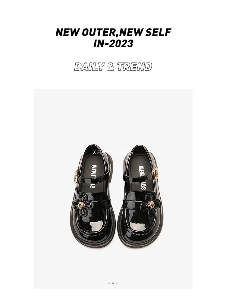 女童公主鞋皮鞋春秋儿童单鞋软底英伦风黑色学生童鞋小女孩乐福鞋详情33