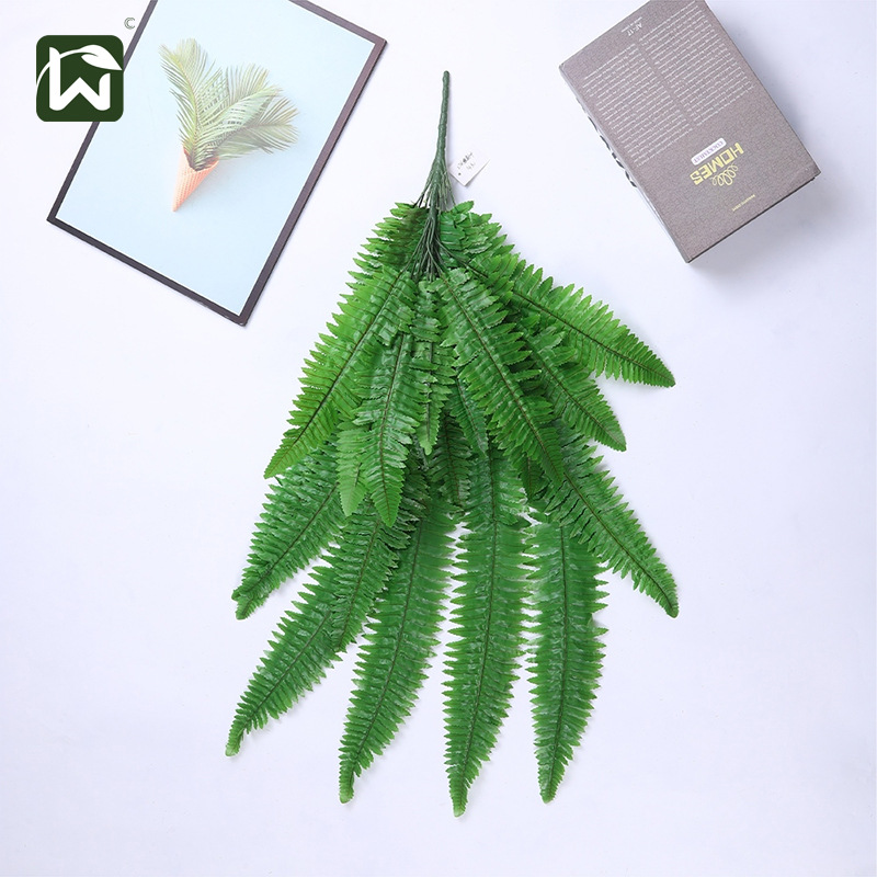 Wholesale of artificial Persian leaf plants for wall hanging, ceiling decoration, artificial green plants, and fern leaves for landscaping pic 5