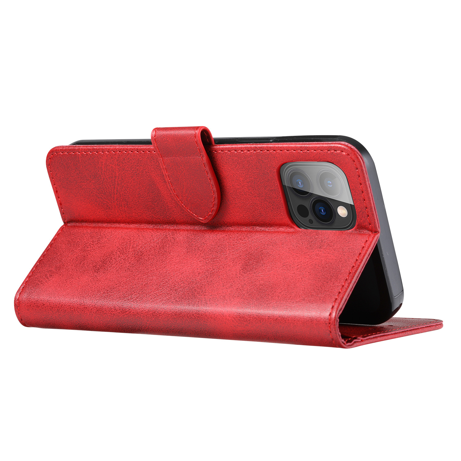 Suitable for iPhone15 wallet case, 8Plus phone case, calfskin genuine leather protective case, and SIM card for iPhone7 pic 18