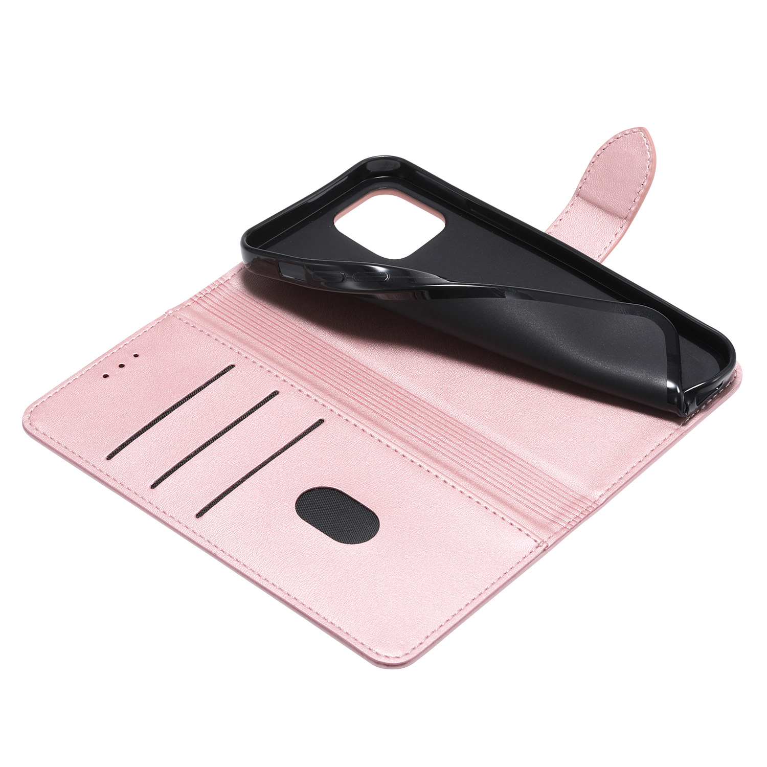 Suitable for iPhone15 wallet case, 8Plus phone case, calfskin genuine leather protective case, and SIM card for iPhone7 pic 13