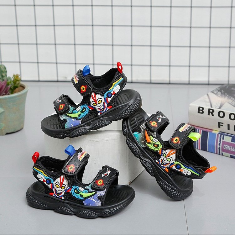 儿童沙滩凉鞋2024新款手工上线防滑耐磨时尚舒适软皮凉鞋宝宝凉鞋详情6