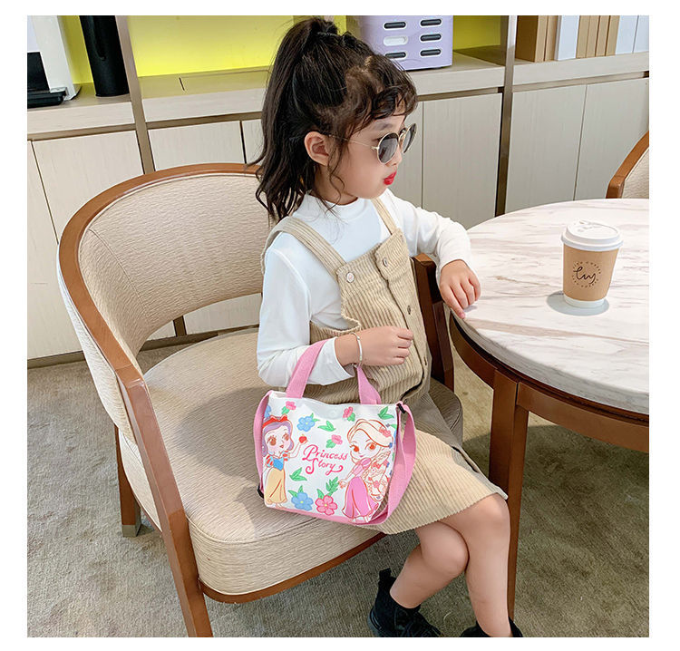 卡通帆布休闲斜挎背包儿童手提袋 库洛米双子星可爱单肩包包包详情5