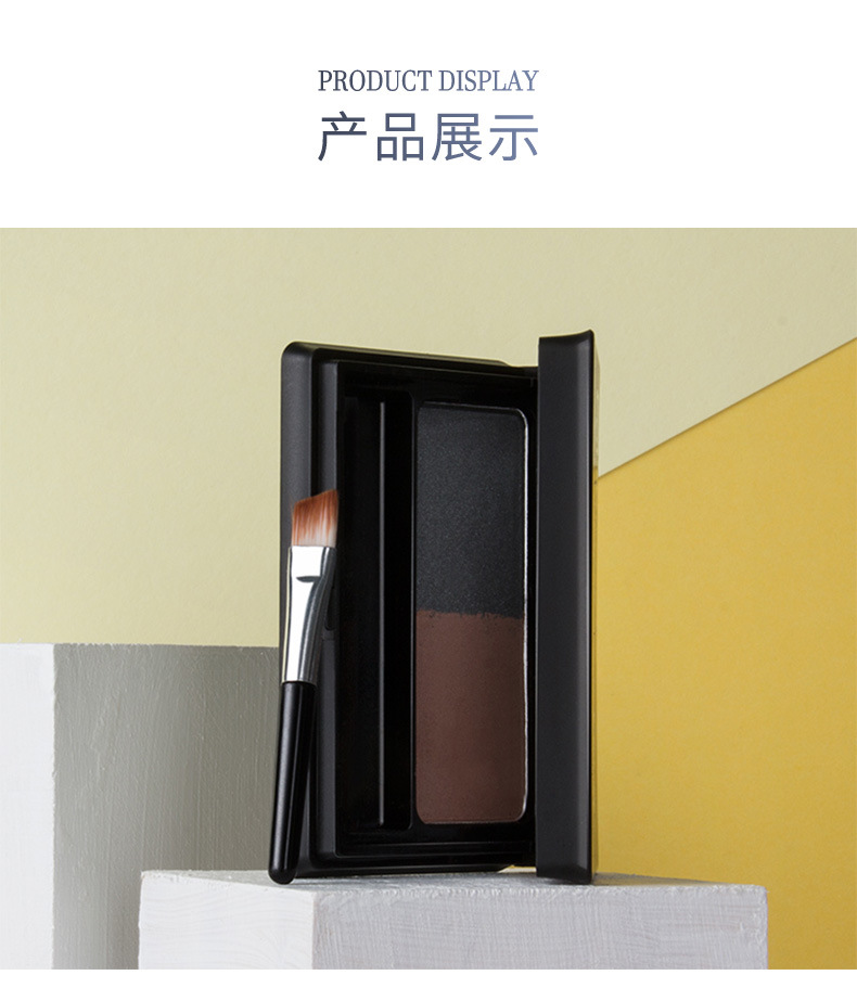 MENOW Two-color eyebrow Powder Mist Eyebrow Waterproof Shadow Three-dimensional Natural two-color easy contouring Product, a bestseller in foreign trade pic 10