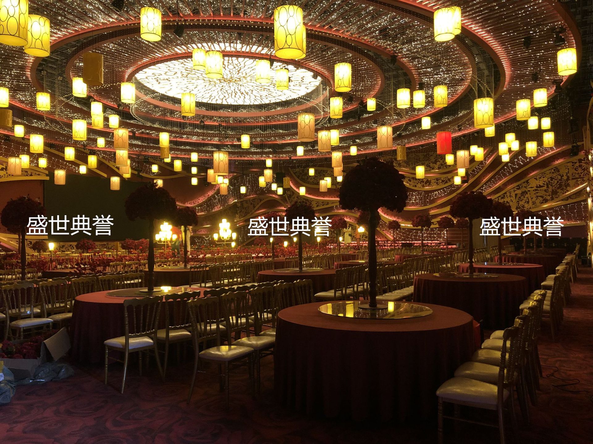 Ningbo star hotel banquet hall dining tables and chairs, banquet center catering furniture, theme wedding bamboo joint chairs, castle chairs pic 19
