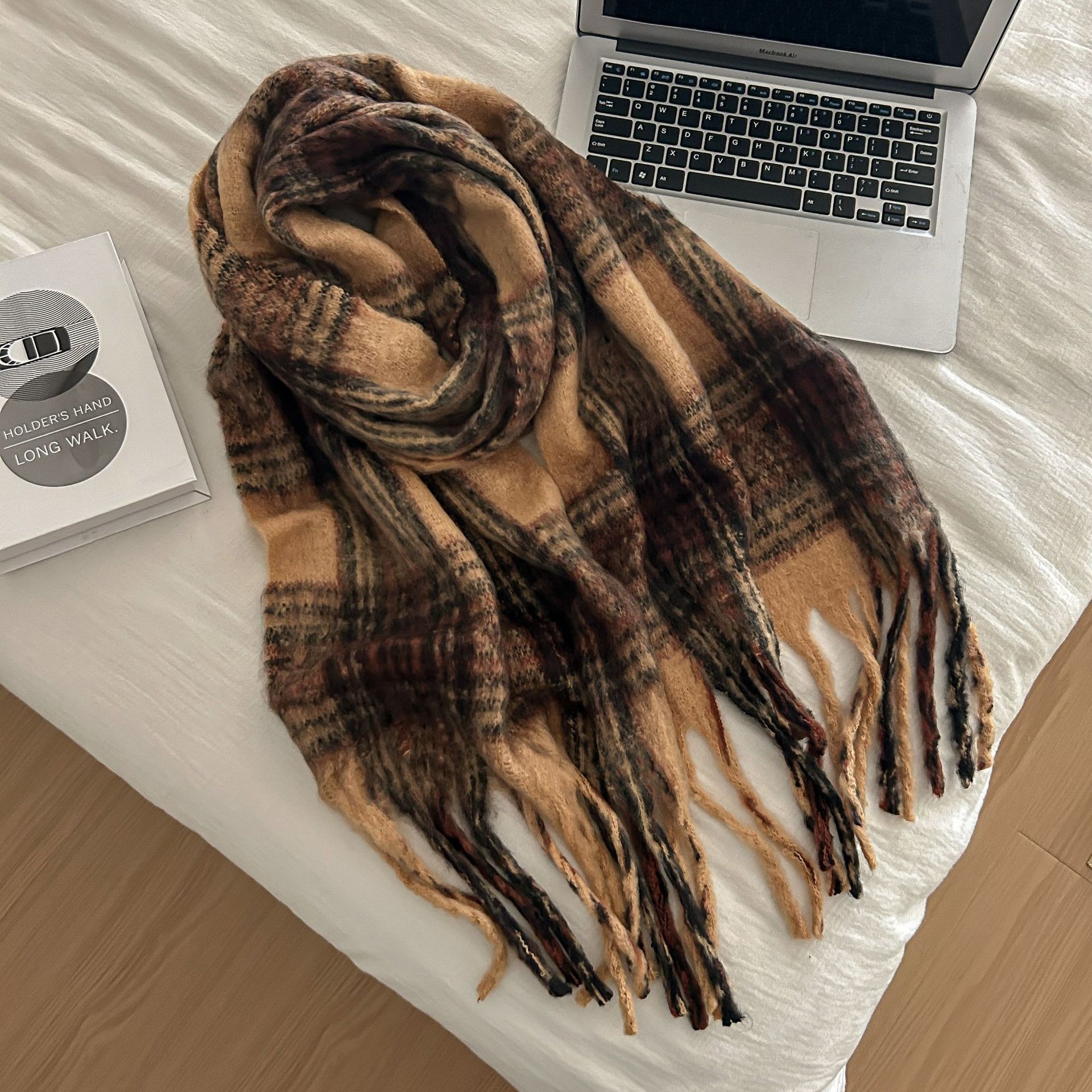 格子围巾女秋冬新款百搭保暖围脖披肩围巾 韩版情侣围巾冬天爆款详情34