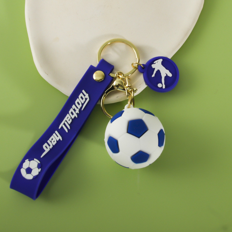 创意足球钥匙扣仿真迷你篮球挂件PVC软胶纪念品挂饰活动礼品批发详情28