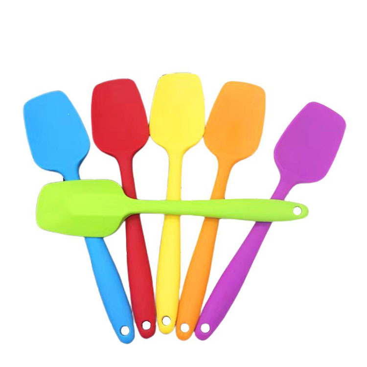 Small one-piece T-shaped silicone spatula, high-temperature resistant spatula, spatula spoon, cream spatula, square head T-shaped spatula, baking tool pic 3