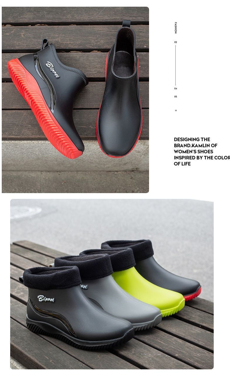 一件代发2024春秋雨鞋水鞋低帮防水雨靴情侣防滑男女士钓鱼胶鞋详情22