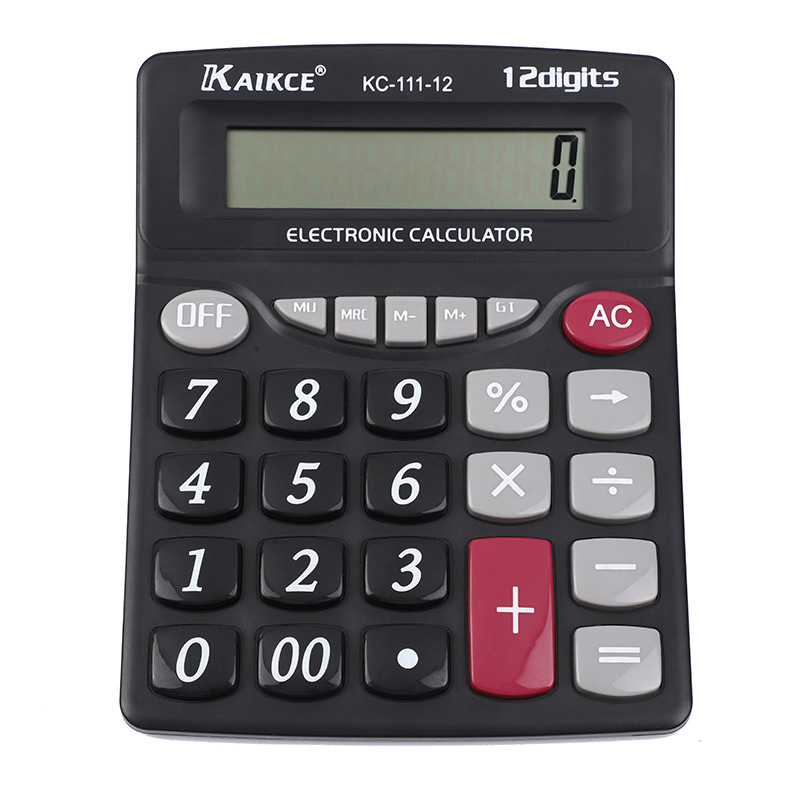 Business financial office calculator 12-digit large screen calculator KC-111-12, factory direct sales pic 1