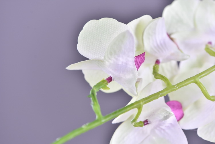 Factory direct sales of high-end artificial dendrobium, wholesale of artificial flowers with leaves, home decoration of Phalaenopsis and Lanjin artificial plants pic 15