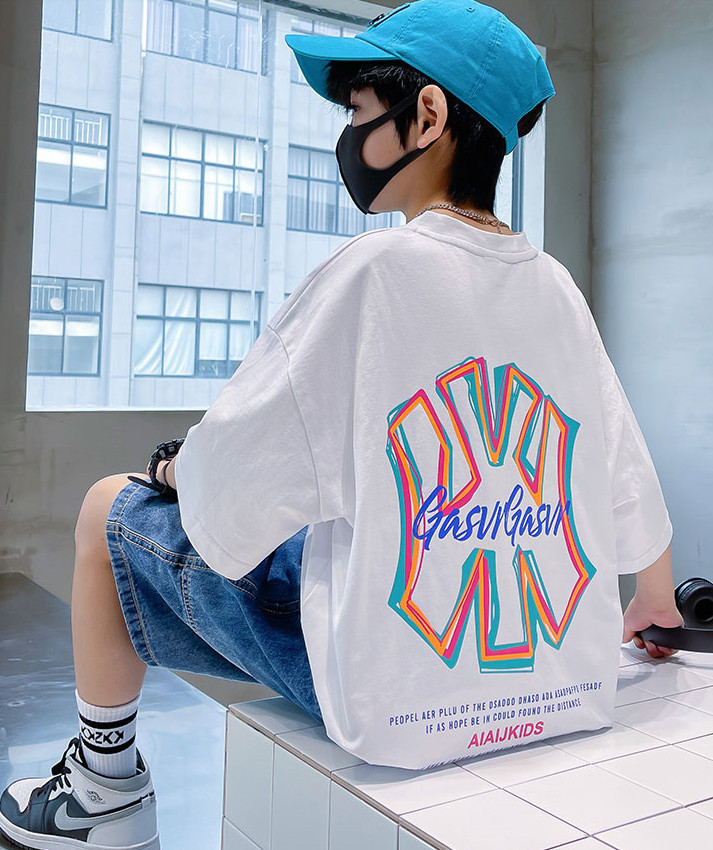 儿童装男童短袖T恤夏装2022年新款夏季男孩中大童夏款纯棉上衣潮t详情4