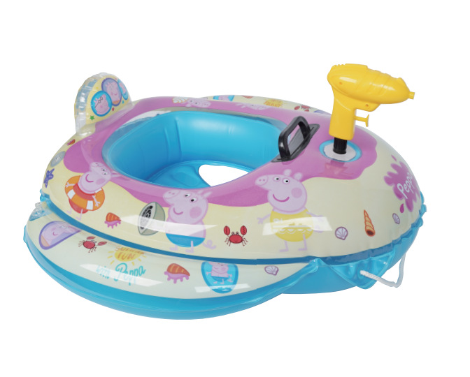 Cross-border water inflatable toy cartoon pattern water gun seat ring outdoor water parent-child interactive toy water jet boat pic 9