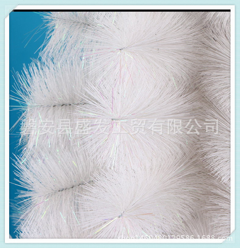 Shengfa 1.5-meter white Christmas tree, pine needle Christmas decorations, tree set, factory direct sales for Christmas pic 38