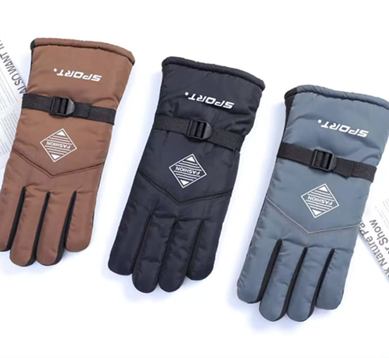 Cross-border thickened and extended warm gloves, outdoor skiing, motorcycle and electric bike riding gloves, riding with fleece and thickened pic 6