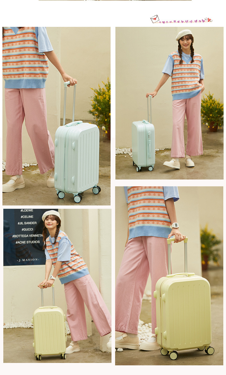 小清新行李箱女日系拉杆箱男结实耐用学生万向轮密码旅行箱皮箱子详情17