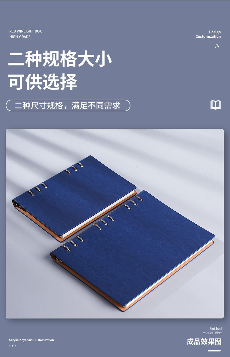 A six-hole loose-leaf notebook, a loose-leaf replacement record group notebook for the three meetings and one lesson pic 8