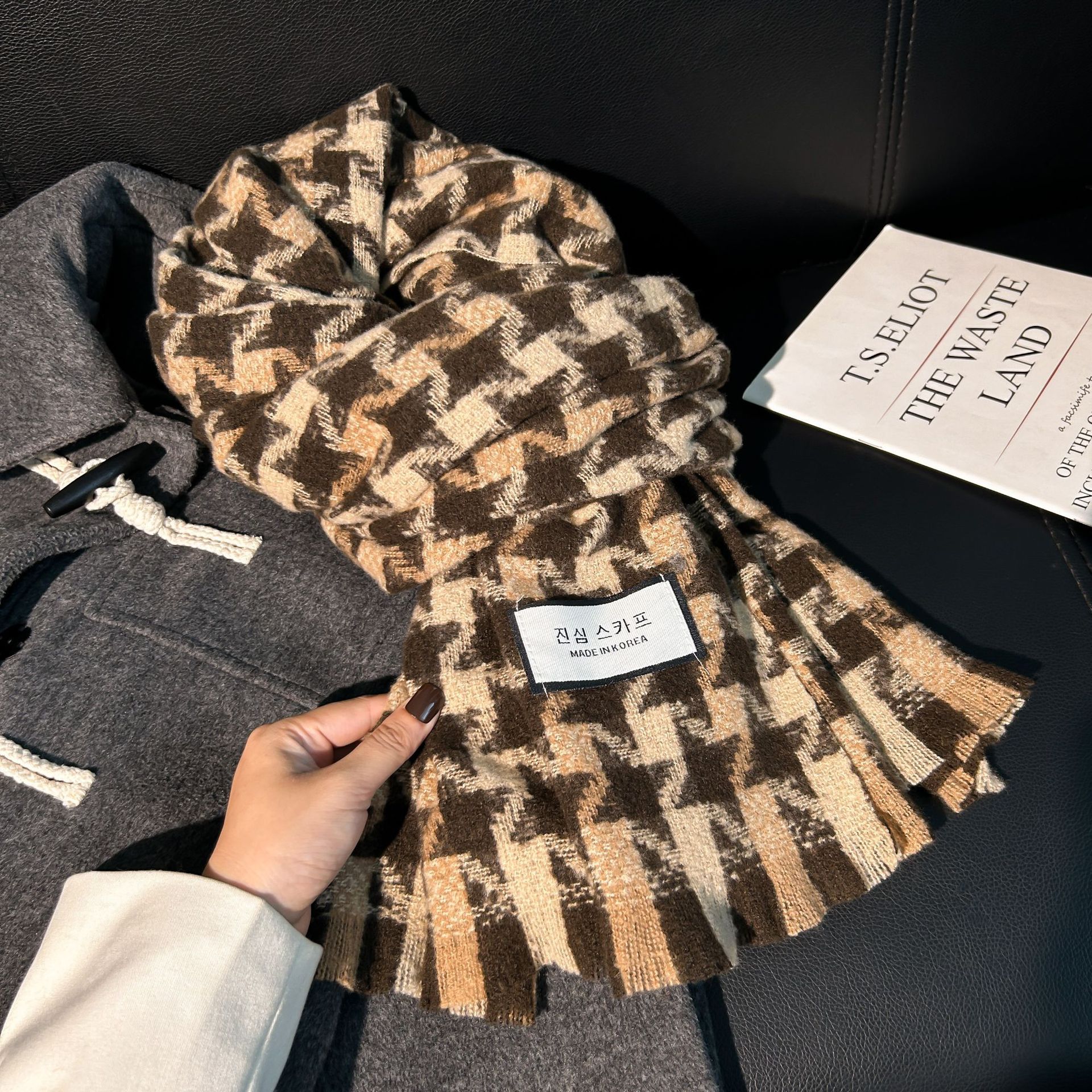 格子围巾女秋冬新款百搭保暖围脖披肩围巾 韩版情侣围巾冬天爆款详情31