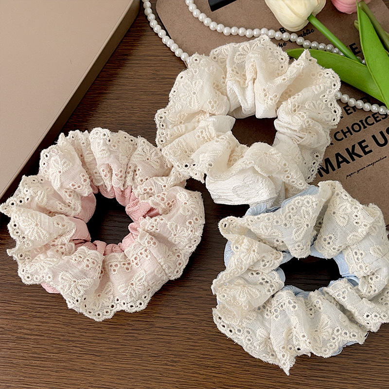 Spring and Summer hair band Collection: Cute trendy hair bands, feminine lace trim hair accessories, sweet and fresh large intestine hair bands pic 22