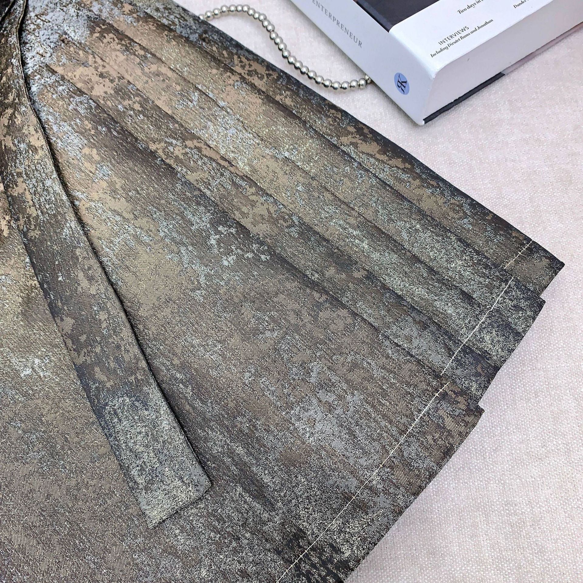 In-stock [Drunken Qiongfang] New Chinese-style gilded horse Face dress for Autumn and Winter, retro high-waisted half-body style pic 30